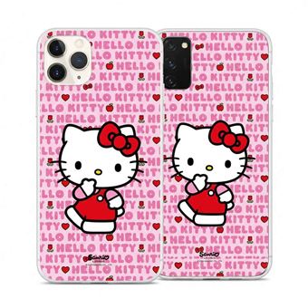 Funda Oficial Hello Kitty para Samsung Galaxy S22 - Carcasa de Silicona La Casa de las Carcasas - Diseño Logo Pink - 1