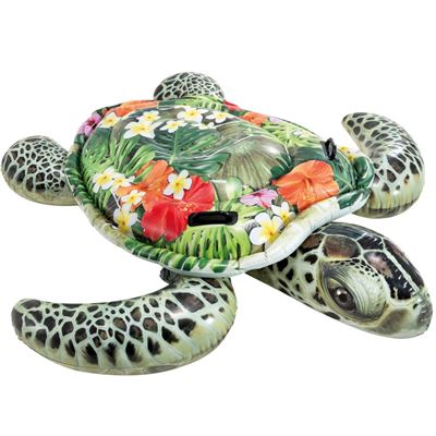 Tortuga hinchable Intex efecto realista & 2 asas 191x170 cm