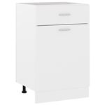 Armario inferior con cajón de cocina vidaXL aglomerado blanco 50x46x81,5 cm