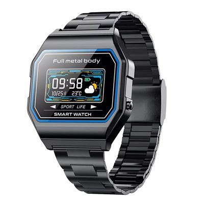 Smartwatch Kw18, 0.96'', Frecuencia Cardíaca 24/7, Calorías Y Distancia Recorrida Negro