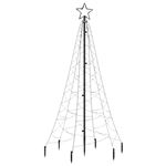 Árbol de Navidad con pincho vidaXL 200 LED blanco cálido 180cm