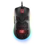 Ratón Gaming Ultraligero Mars Gaming MMAX Negro, RGB Chroma, Sensor Óptico 12400DPI