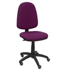 Silla de oficina ergonómica Piqueras y Crespo Modelo 04CP, Ruedas de parquet, tejido Bali morado