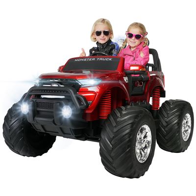 Coche eléctrico para niños Ford Ranger Monster Truck 4WD licencia rojo