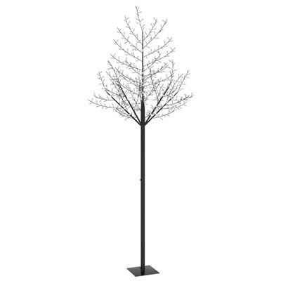 Árbol de Navidad vidaXL 600 LEDs blanco frío flores de cerezo 300 cm