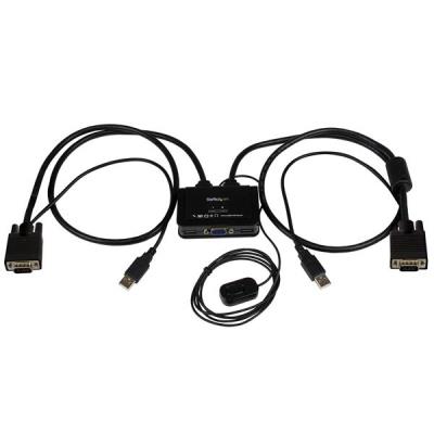 Startech Negro Hub Switch Puertos 2 Puertos Vga Hd-15 (Entrada) + 1 Salida Vga; Conectividad Usb Para Teclado Y Ratón Sv211usb | - Imagen 2