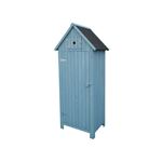 Armario para Jardin "" Cabanon"" - 77 x 54.5 x 179 cm - Azul cielo