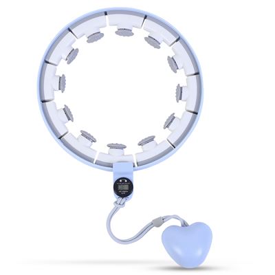 Aro Hula Hoop Deportivo Inteligente Para Fitness, Aro Ajustable. Dam Azul Claro