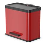 Cubo con pedal Oko Duo Plus tamaño L 17+9 Rojo 0630-240