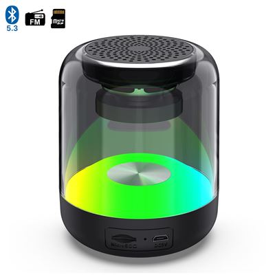 Dam Negro Altavoz Transparente S20 Con Batería De 500Mah