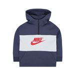 Sudadera con Capucha Niño Nike 342S-U2Y Azul marino Gris Talla 3-4 Años