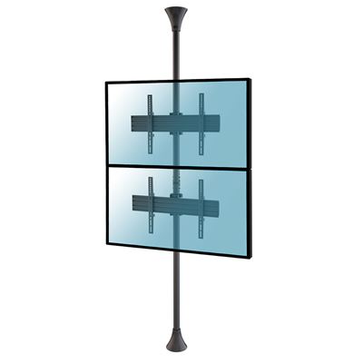 Soporte De Suelo-techo Inclinable Kimex 032-2012k3 Para 2 Pantallas 32""- 75"" , Altura 240cm