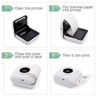 Mini impresora fotográfica portátil inteligente OEM impresión térmica (sin  cartuchos de tinta) Blanco - Impresora Fotográfica - Los mejores precios