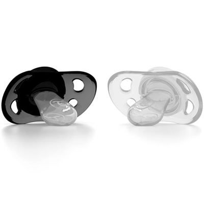 Twistshake Negro/Blanco Chupete Y +6M 2 Uds - Imagen 4