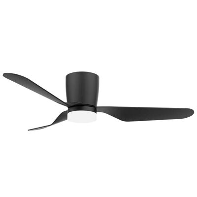 Ventilador De Techo Gsc Solesia Con Luz Cct Regulable Y Mando Ø132 3 Aspas Dc Negro