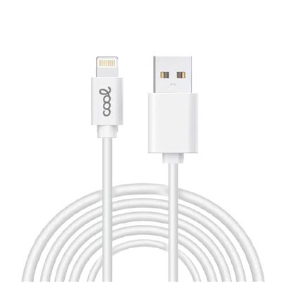 Cool Cable USB a Lightning 3m Blanco - Imagen 2