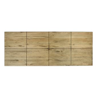 Cabecero Box Furniture 180x60cm Cuadrados en madera con acabado vintage - 1