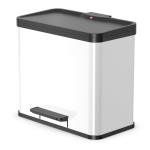 Cubo con pedal Oko Duo Plus tamaño L 17+9 Blanco 0630-230