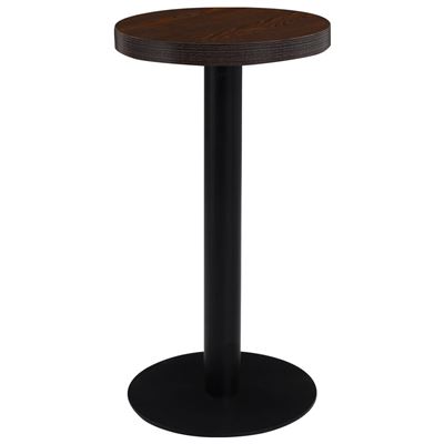 Vidaxl Marrón/Oscuro Mesa De Bistró Mdf 40 Cm