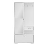 Muebles de entrada HomeMania Alda blanco 90x35x184cm