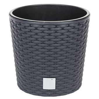Maceta Redonda Prosperplast Rato Round 8,7L Antracita - 1