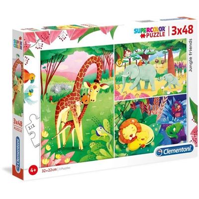 Puzzle 3x48 Piezas Animales De La Savana