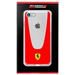 Carcasa iPhone 7 / iPhone 8 Licencia Ferrari Transparente Line Rojo
