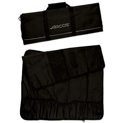 Bolsa Cuchillos 12 Pzas Arcos Negro 730x510mm