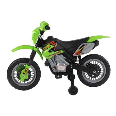 Moto Electrica Infantil Bateria Recargable 6V Niños 5 Años Cargador Ruedas Apoyo