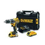 Taladro eléctrico percutor DeWALT DCD796D2-QW 18V negro y amarillo