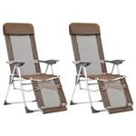 Silla De Camping vidaxl 44318 plegables 2 uds con