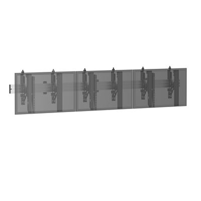 Soporte De Pared Kimex - Para 3 Pantallas 45''-50'' - Mecanismo Push Pull