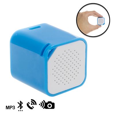 Mini Altavoz Bluetooth Cúbico Con Manos Libres Dam Azul