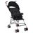 Sillita vidaXL de paseo para bebé negra acero_1