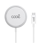 Dock Base Cargador MAGNÉTICO Smartphones Inalámbrico Qi Cool Blanco