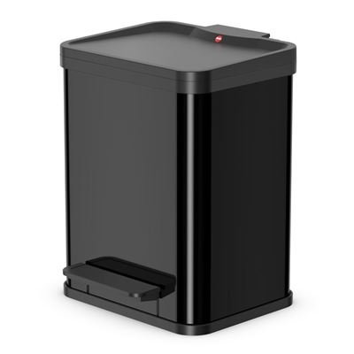 Cubo Con Pedal Oko Duo Plus Tamaño M 2x9 L Negro 0622-260