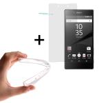 WoowCase | Funda Gel Flexible para [ Sony Xperia Z5 Premium ] [ +1 Protector Cristal Vidrio Templado ] Ultra Resistente contra Arañazos y Golpes Dureza 9H, Carcasa Case Silicona TPU Suave