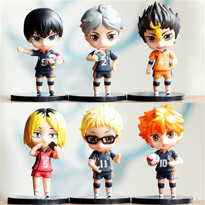 ENSEMBLE DE FIGURINES Haikyuu Choco Egg Tsukishima Kita Tanaka Lev Yaku