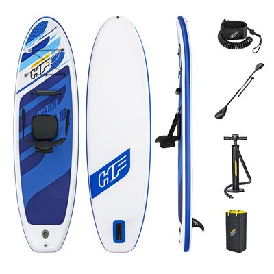 Tabla Paddle Surf Hinchable Bestway Hydro-force Surf Oceana Convertible 305x84x12 Cm Con Remo Doble, Asiento, Bomba Y Bolsa De Viaje