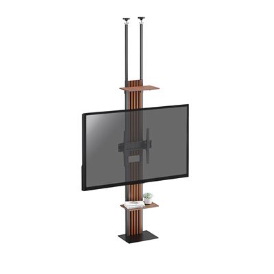 Soporte De Suelo A Techo Kimex - Para Pantallas 32""-65"" - Altura Ajustable 200-260 Cm