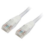 Cable red Latiguillo Rj45 Cat.6 utp Awg24, Blanco, 1.0 M