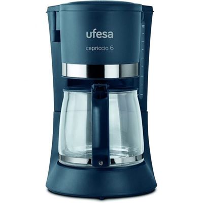 Cafetera De Goteo Ufesa Capriccio Cg7124 12 Tazas Azul