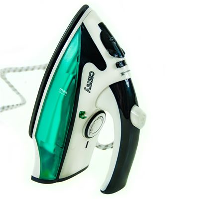 Plancha De Vapor Viaje, Con Mango Plegable, Ligera,vapor Continuo, Ajuste Temperatura Camry Cr 5024 1500w Blanco/verde