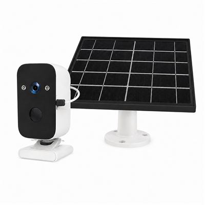 Cámara De Seguridad Ip Klack Exterior Solar Wifi Full Hd Con Panel Solar, Batería Recargable Y Giro 180°
