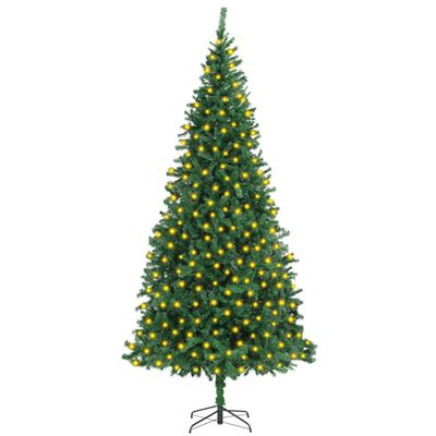 Árbol de Navidad vidaXL artificial con LED 300 cm verde