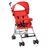 Sillita vidaXL de paseo para bebé roja acero_0
