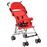 Sillita vidaXL de paseo para bebé roja acero_2