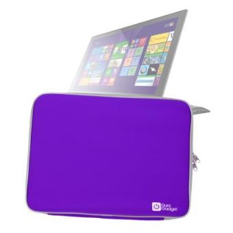 Funda De Neopreno Morada Para Lenovo FLEX 3 15.6" / ThinkPad T550 / Yoga 15 - ¡Máxima Protección Para Su Ordenador! - ¡Resistente Al Agua! Por DURAGADGET