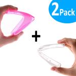 WoowCase - PACK 2 | Funda Gel Flexible para [ iPhone 6 6S ] [ Rosa + Transparente Mate ] Carcasa Case Silicona TPU Suave