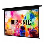 Duronic Eps115 169 pantalla para proyector 119 pulgadas 255 x 143 cm motorizada formato full hd y 3d enrollable alta con techo